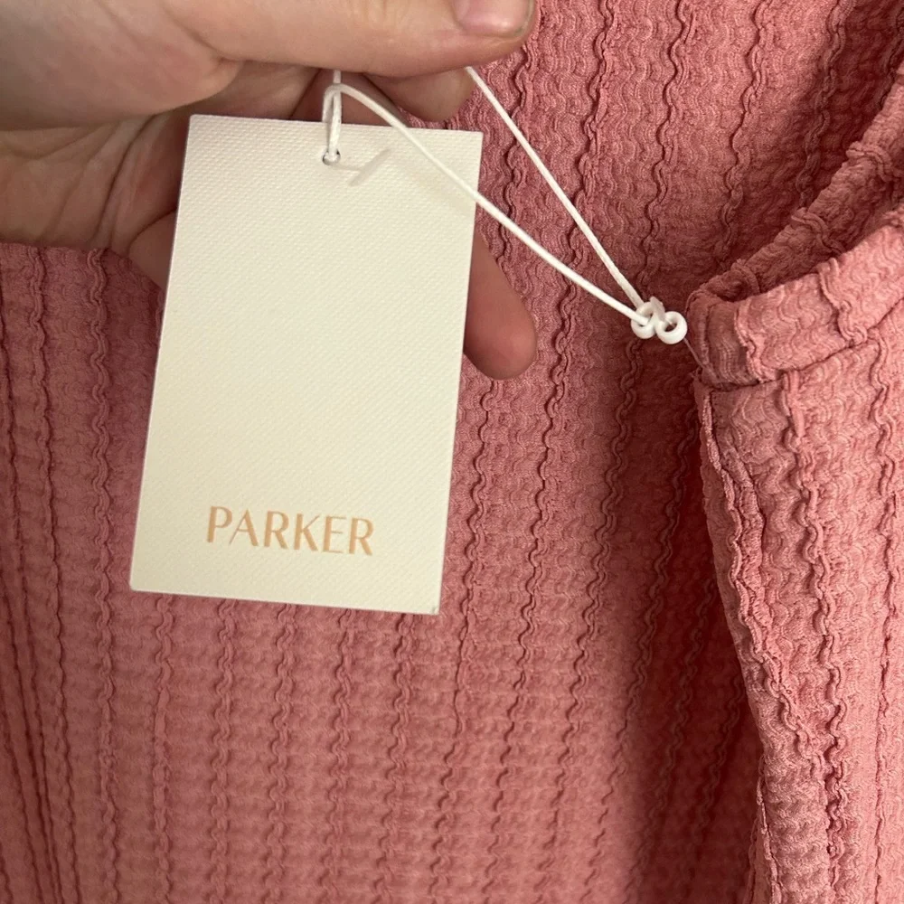 Parker Ribbed Knit Pink Tank Top